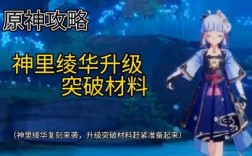 神里绫华满级需要多少材料？（原神神里绫华突破需要什么）