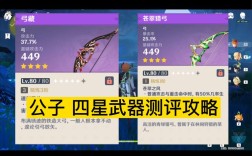 原神大魔术师弓适合公子嘛？（原神公子能用什么四星武器）