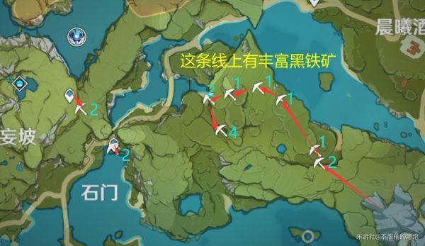 原神铁块速刷路线？原神用什么打矿石快-图2