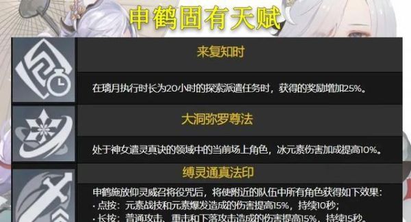 原神申鹤技能讲解？（原神申鹤是什么性格）-图1