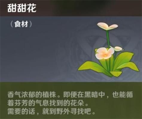 甜甜花是干嘛用的？（原神甜甜花是做什么的）-图2