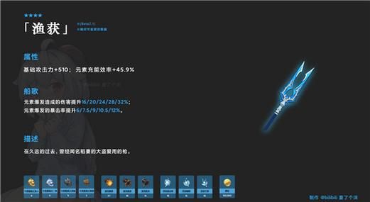 原神鱼叉属性面板？（原神鱼叉是什么）-图3