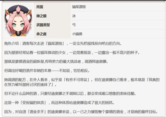 原神迪奥娜怎么养？（原神酒保加什么）-图2