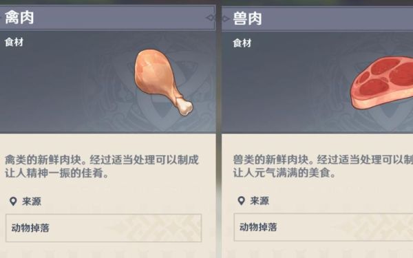 原神神秘的肉是什么肉？（原神中有什么肉）-图1