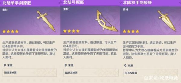 原神哪个boss掉武器原胚概率？（原神什么怪能掉原胚）-图1